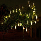 Solar LED Meteor Shower Rain Lights Holiday String Lights Waterproof Garden Light 8 Tubes 144 Leds  Christmas Wedding Decoration